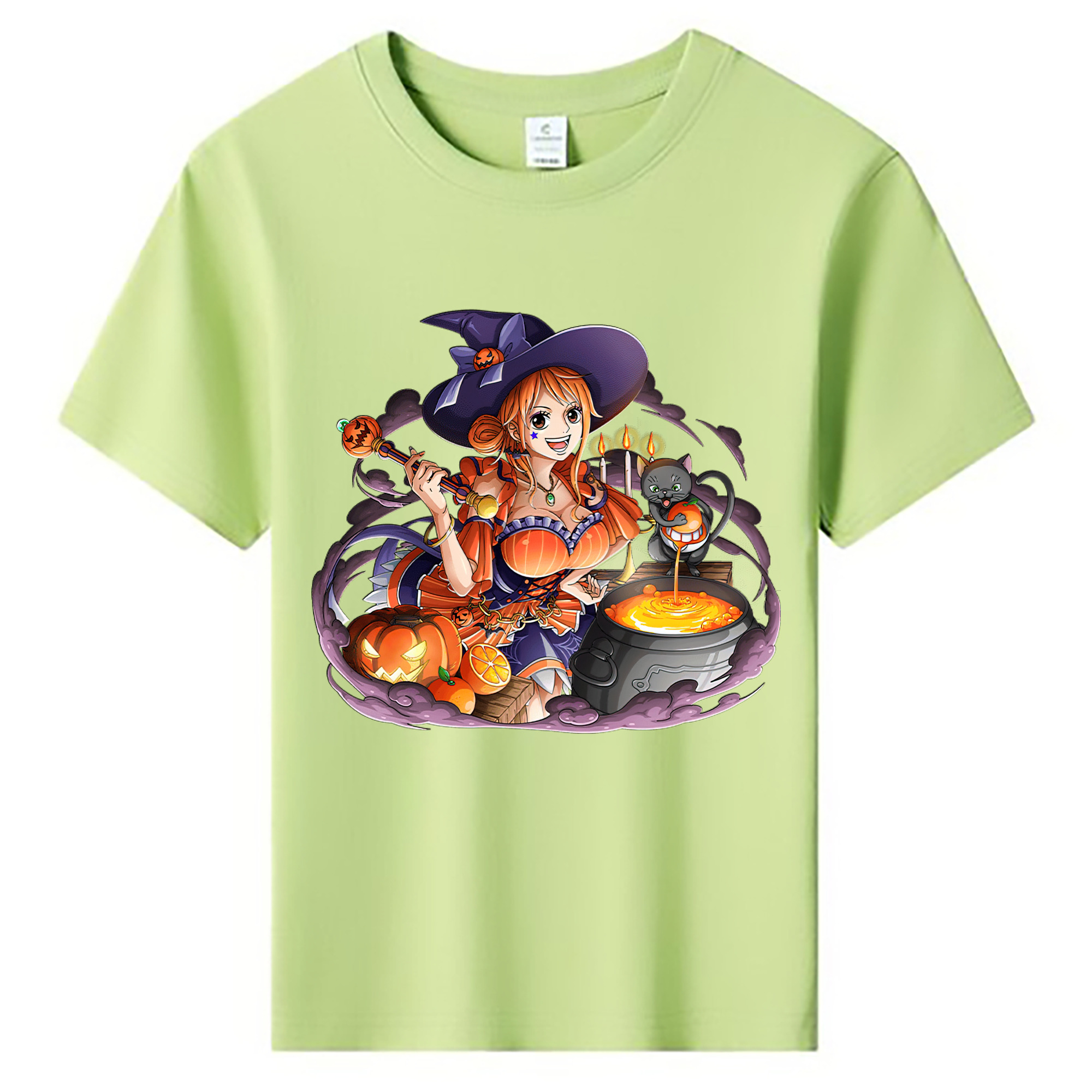 （画像用） ワンピース ナミ ONE PIECE Nami 綿100％キッズTシャツ（フロントプリント）